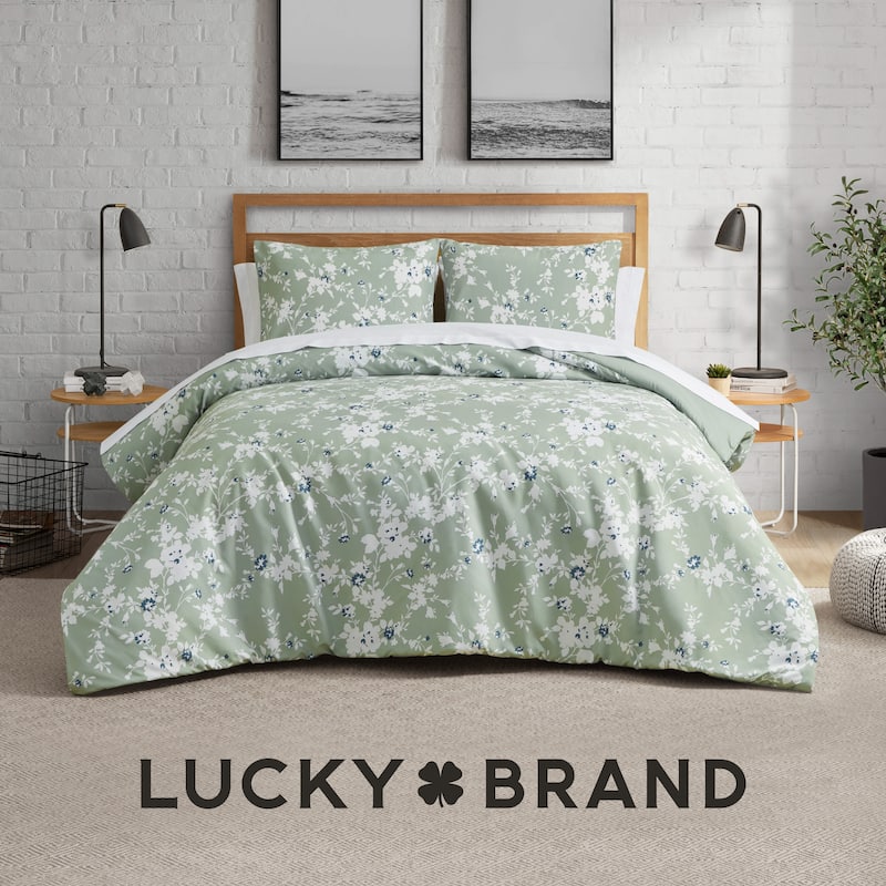 Lucky Brand Fianna Reversible Floral Luxury Comforter Bedding Set