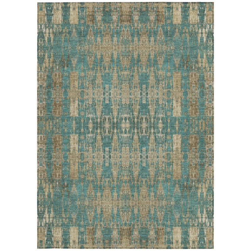 HomeRoots Moroccan Transitional Rectangle Outdoor Rug