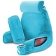 preview thumbnail 8 of 143, Nestl Memory Foam Reading Pillow with Backrest, Arms and Pockets Large - Beach Blue