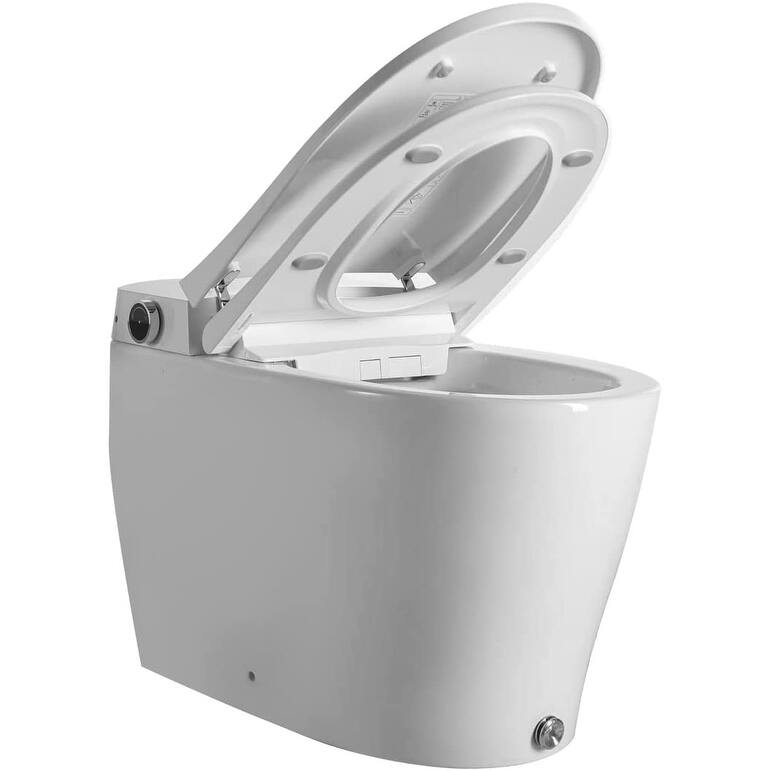 BidetMate 6000 Series Electronic Smart Toilet Seat with Remote - White - Fits Elongated Toilets