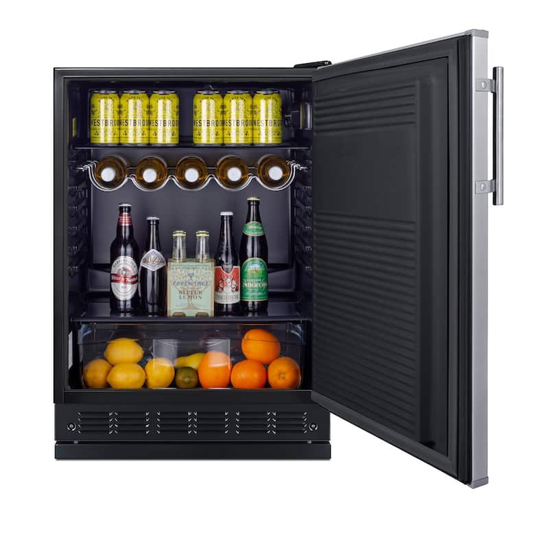Summit SBC7BR 24" Wide 5.3 Cu. Ft. Free Standing Double Tap Kegerator