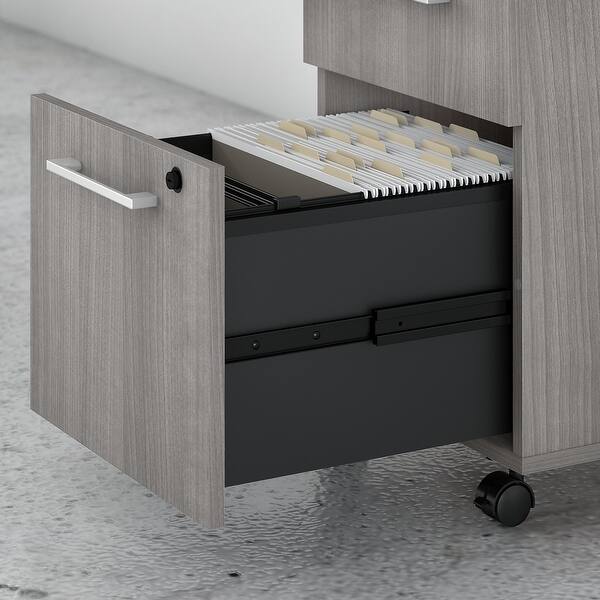 Shop 400 Series 3 Drawer Mobile File Cabinet By Bush Business Furniture Overstock 23128322 Grey