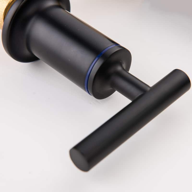Double Handle into wall Bathroom Faucet With Double Handles