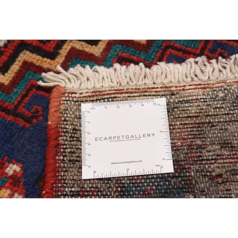 ECARPETGALLERY Hand-knotted Andelz Red Wool Rug - 4'3 x 7'0