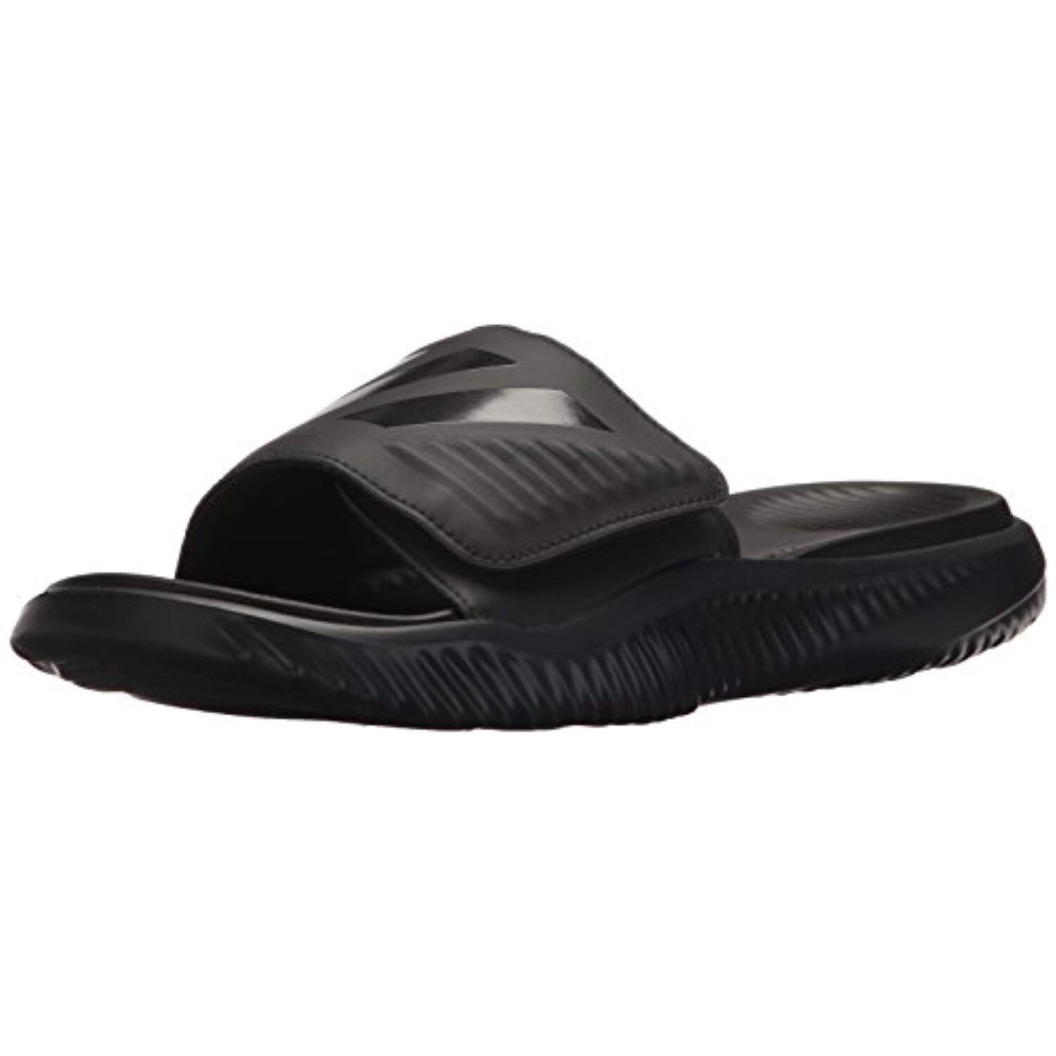 Shop Adidas Men S Alphabounce Slide Sport Sandal Black 12 M Us