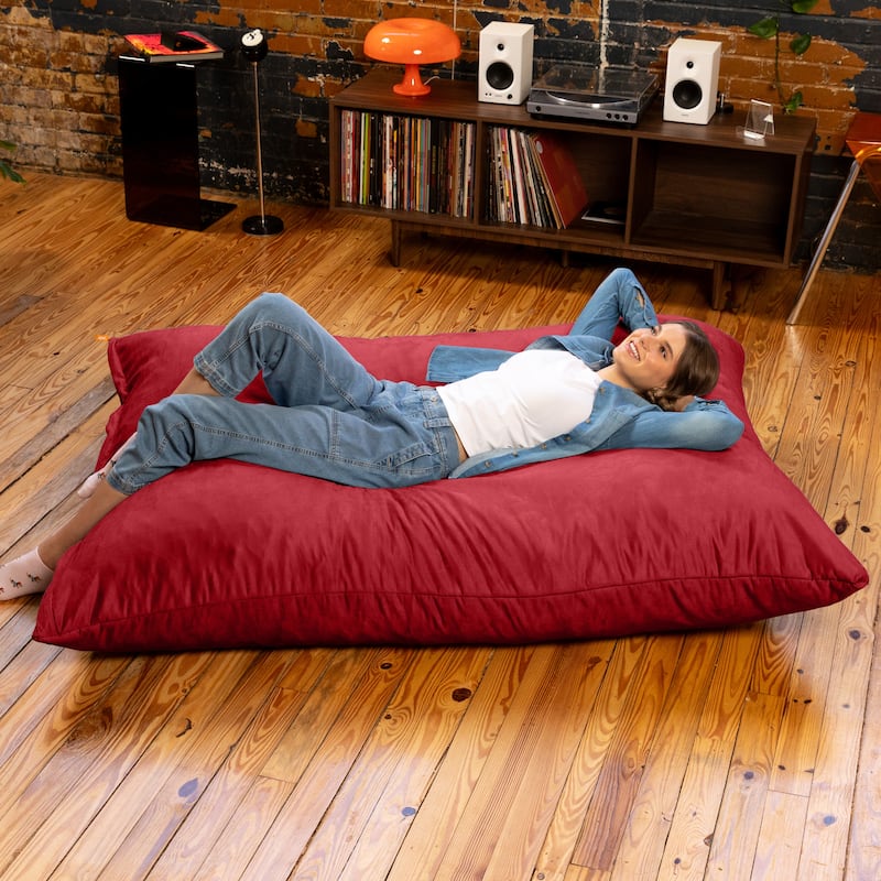 Jaxx 5.5' Huge Bean Bag Floor Pillow and Lounger for Adults - Microsuede