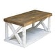 preview thumbnail 8 of 7, Wooden X Leg Coffee Table
