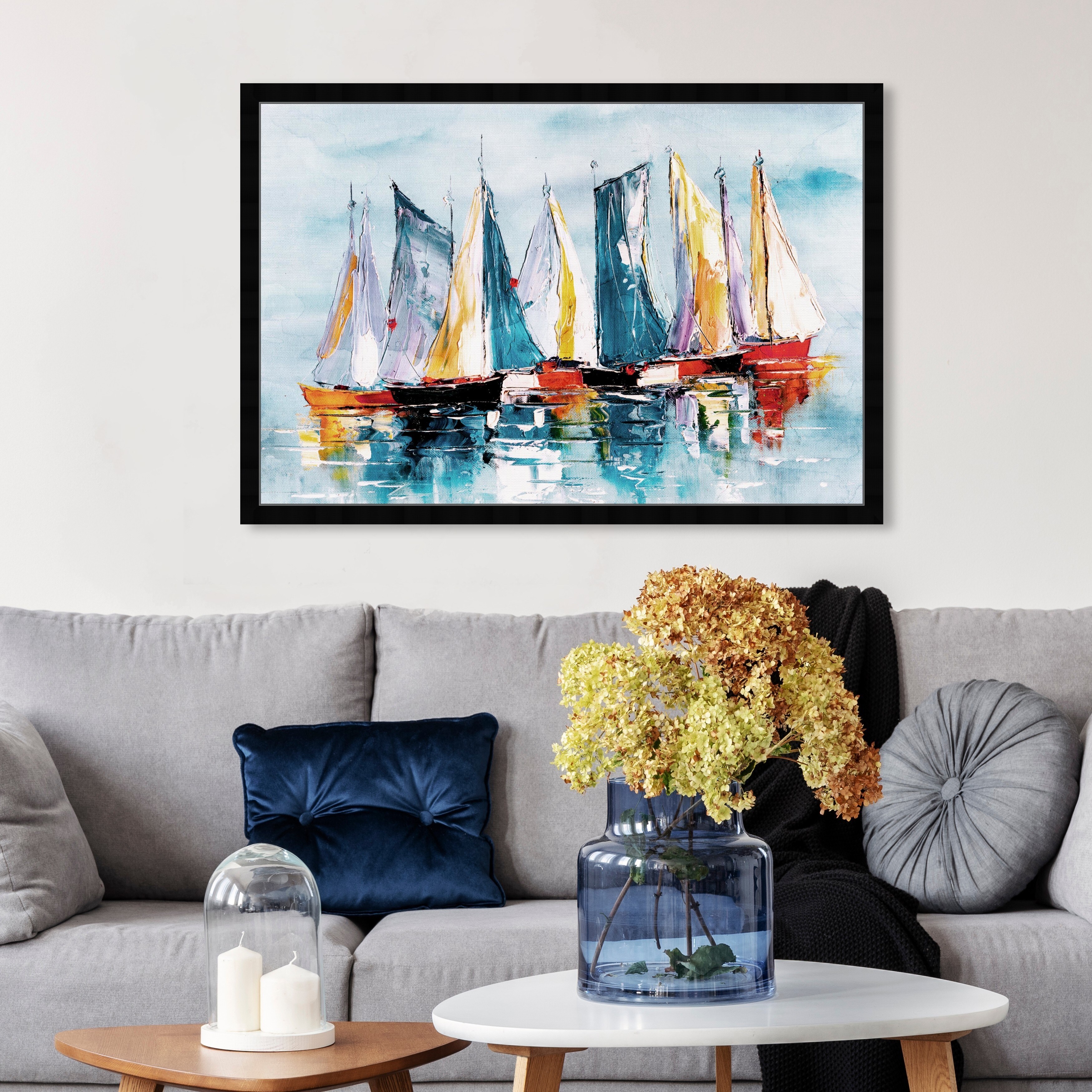 Oliver Gal 'Beautiful Boat Day' Nautical and Coastal ...