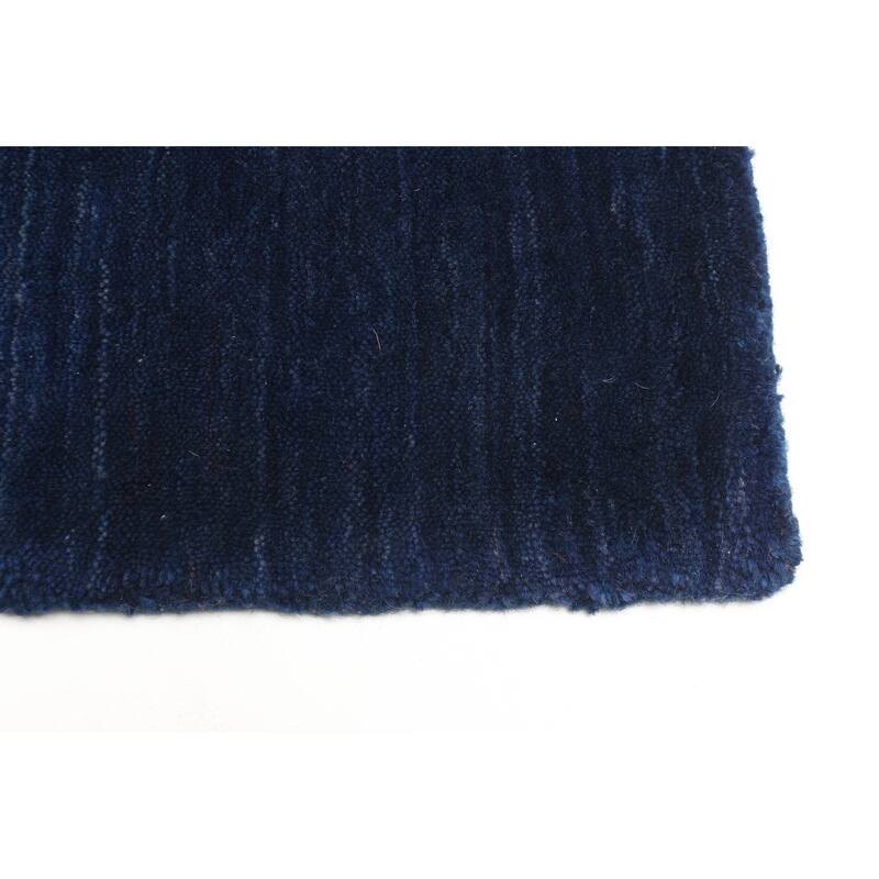 ECARPETGALLERY Hand Loomed Kashkuli Gabbeh Dark Navy Wool Rug - 3'11 x 5'6