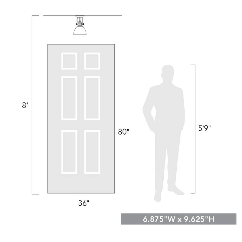 Hines 1 Light Semi-Flush
