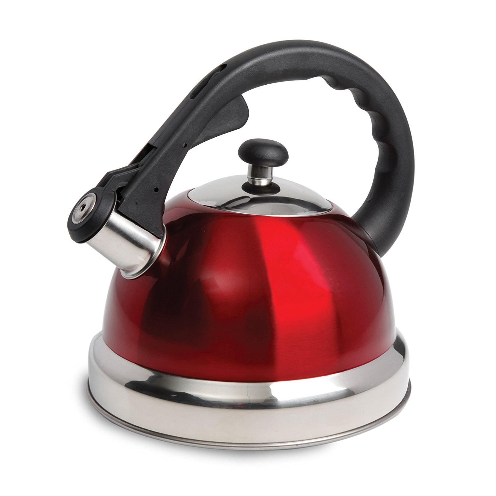 Claredale 1.7 Qt Whistling Tea Kettle in Red - On Sale - Bed Bath