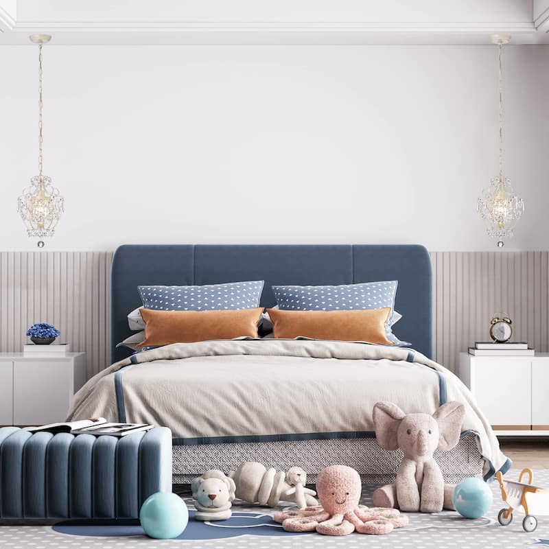 Amorette Mini Chandelier Crystal Chandeliers,1 Light Modern Elegant Glam Ceiling Light Fixture Ivory,Adjustable Hanging Lighting