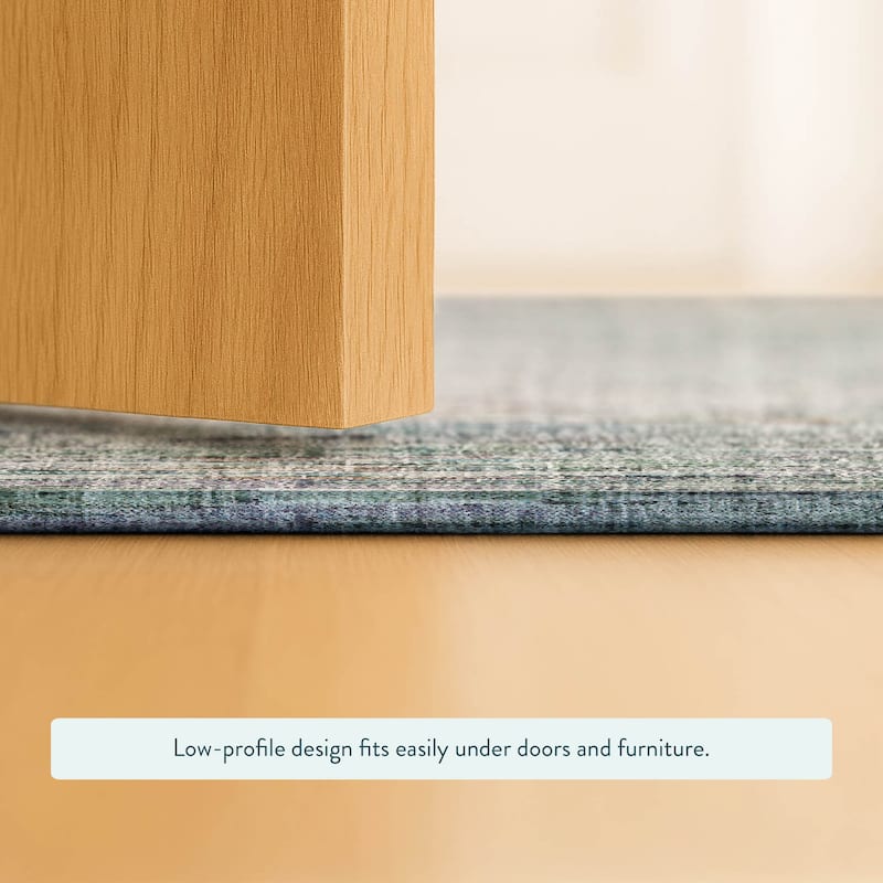 Machine Washable Indoor/ Outdoor Abstract Moxy Chantille Rug