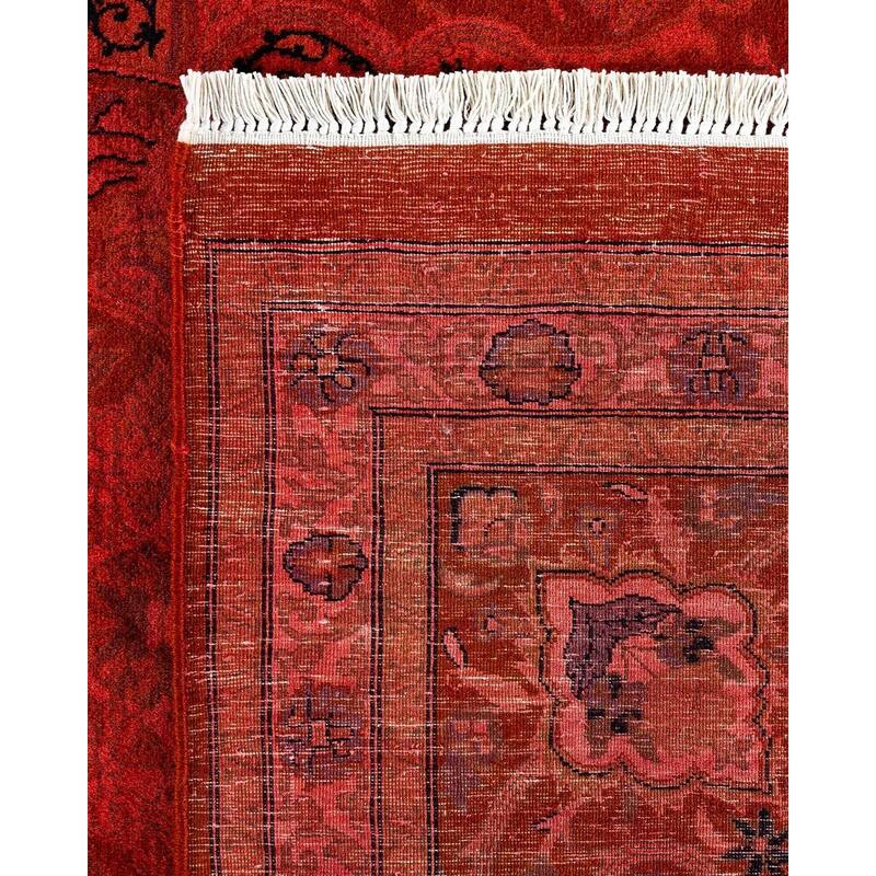 Fine Vibrance, One-of-a-Kind Hand-Knotted Area Rug - Orange, 9' 0" x 11' 10" - 9' 0" x 11' 10"