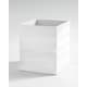 preview thumbnail 7 of 8, Kassatex Cabana White Bath Accessory collection Wastebasket