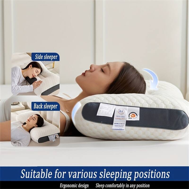 Bed Pillows for Sleeping Set of 2/4/6, Ergonomic Cervical Neck Pillows, Gusseted Pillow for Back, Stomach or Side Sleepers
