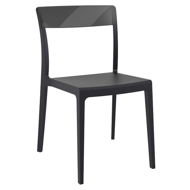 33" Black Outdoor Patio Dining Chair