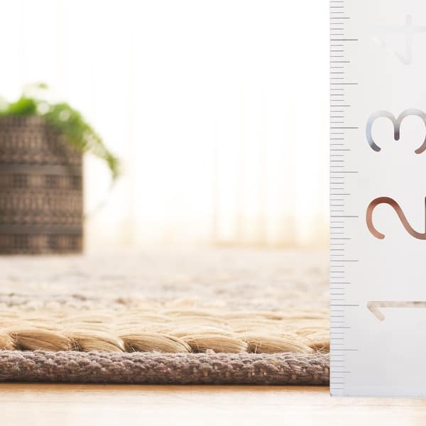 dimension image slide 0 of 2, SAFAVIEH Handmade Natural Fiber Bethia Casual Jute Trellis Rug