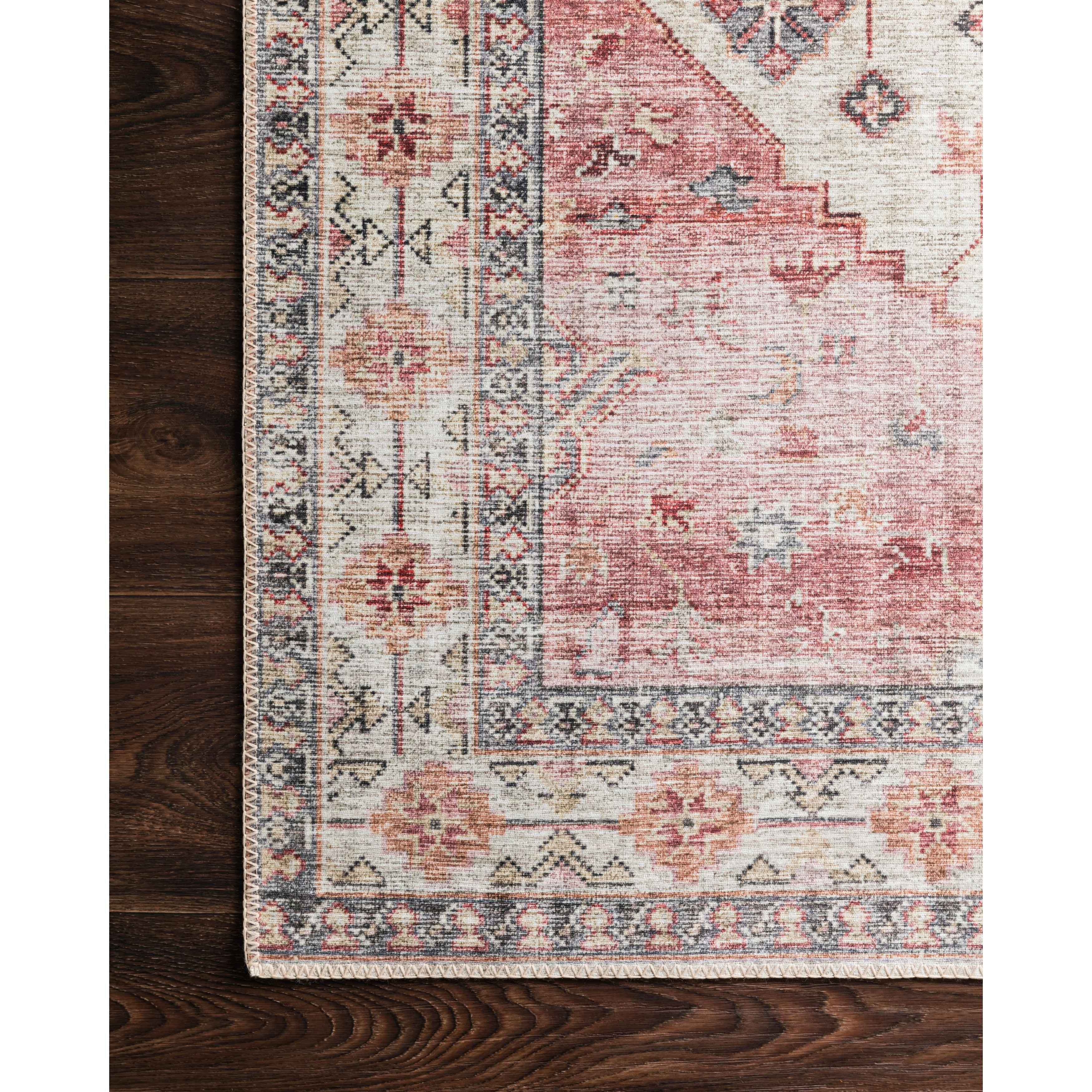 Alexander Home Leanne Vintage Boho Oriental Printed Area Rug - On