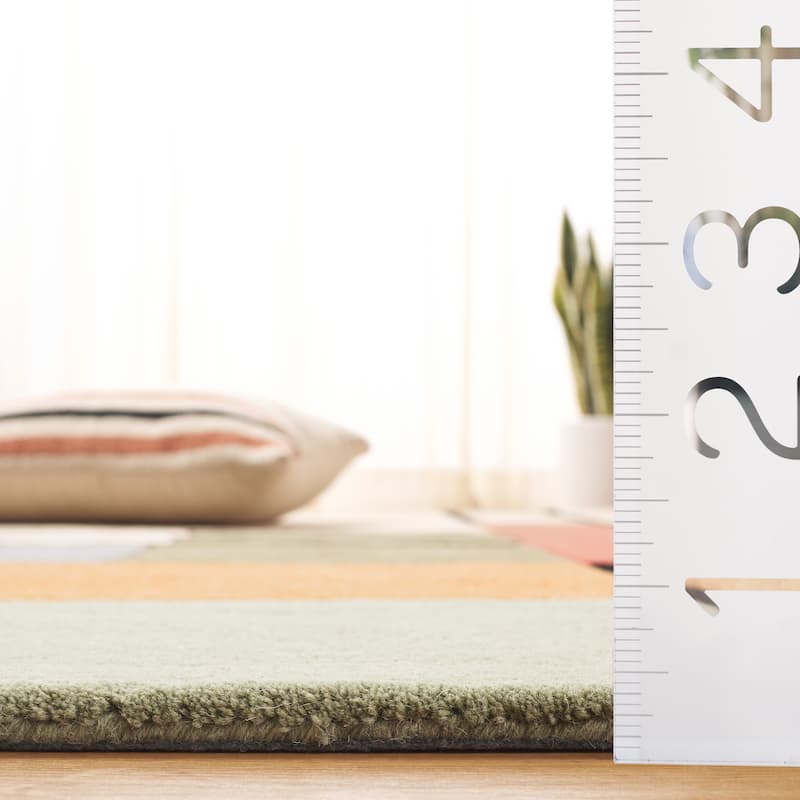 SAFAVIEH Handmade Rodeo Aleksandra Drive Mid-Century Modern Wool Rug