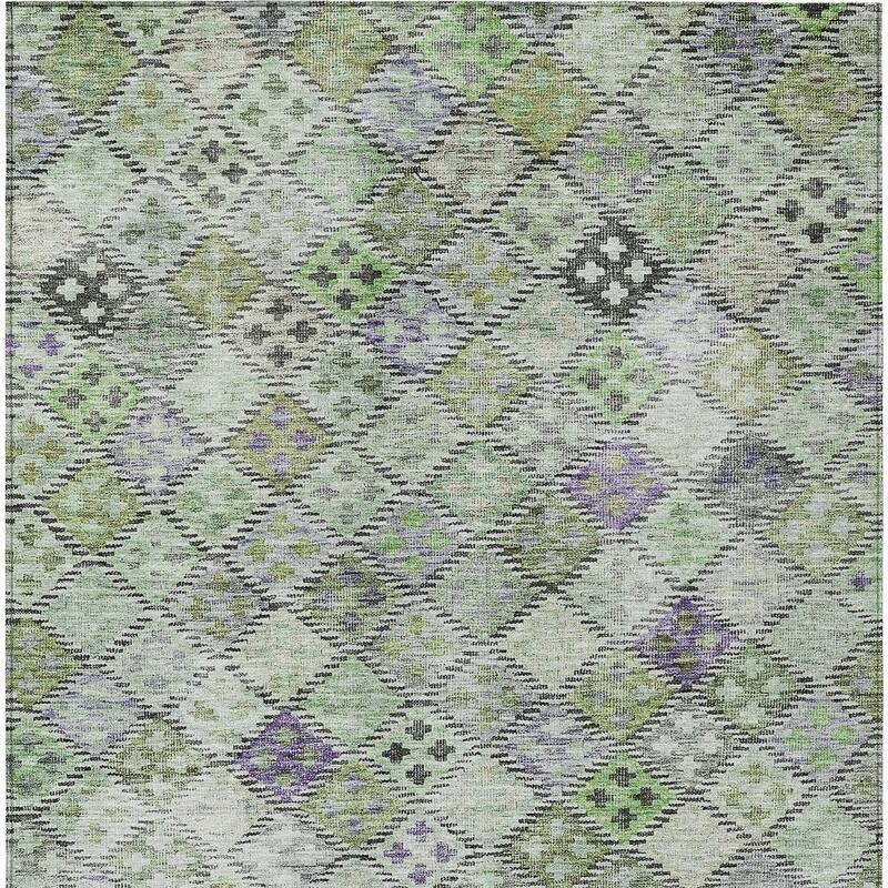 HomeRoots Geometric Transitional Rectangle Outdoor Rug