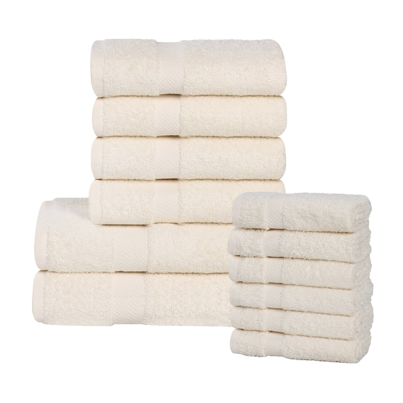 Superior Franklin Cotton Lightweight 12-Piece Assorted Towel Set