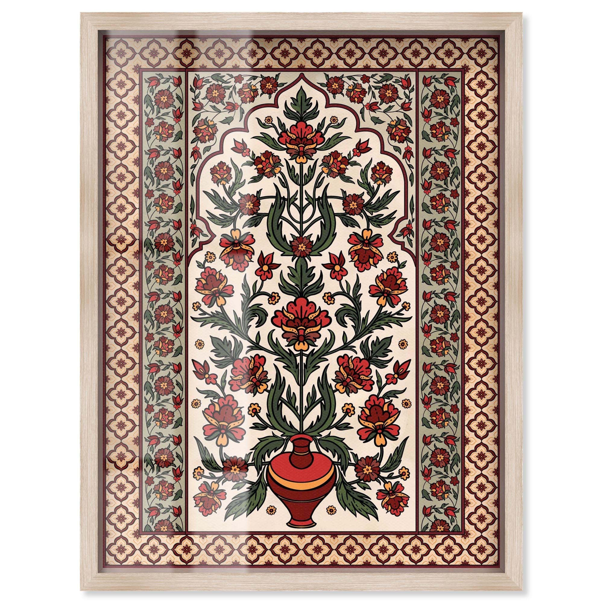 Royal Floral Mat Shadowbox by Art Remedy