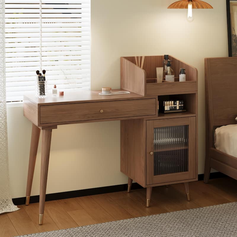 Makeup Vanity,Retractable Dressing Table