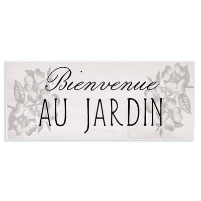 Stupell French Garden Welcome Wall Plaque Art Design By Lil' Rue