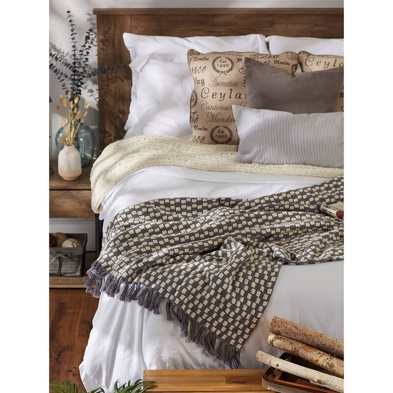 DII Stone Urban Check Throw
