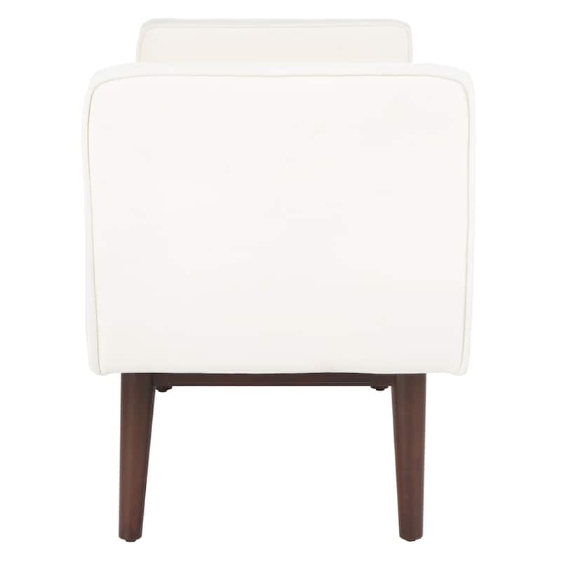 SAFAVIEH Rosalee Mid-Century Modern 25-inch Bench - 49" W x 18" L x 25" H - 49Wx18Dx25H