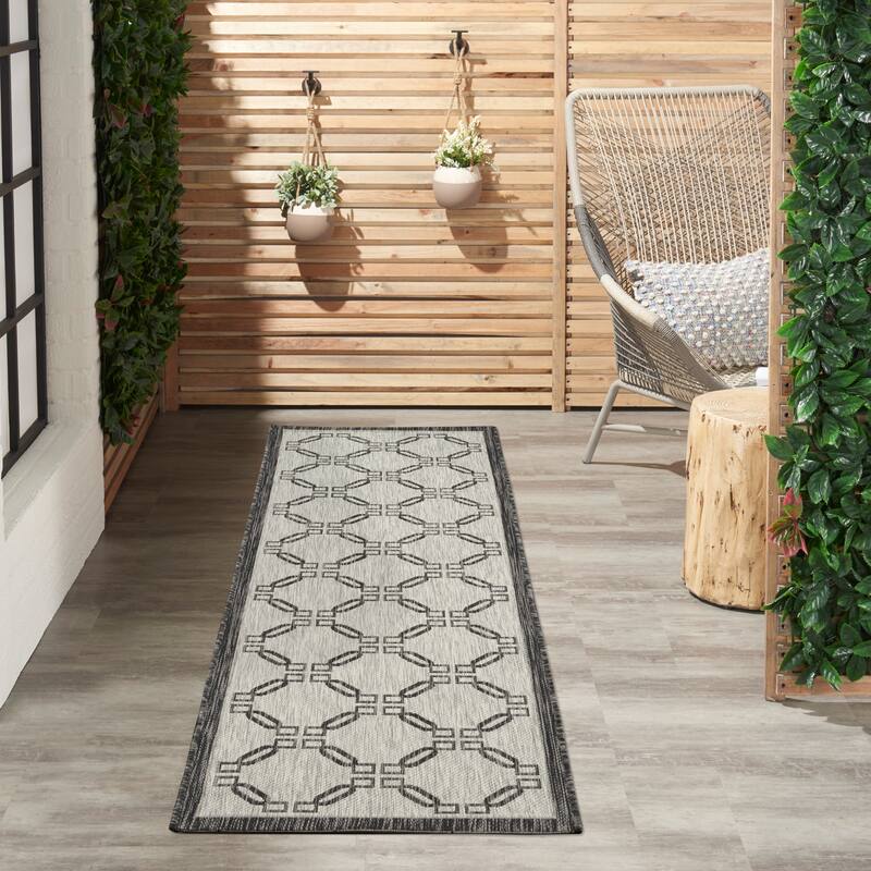 Nourison Garden Party Geometric Casual Indoor/Outdoor Area Rug