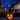 LED Lighted Pumpkin Halloween Curtain Icicle Lights - Orange - 5.25' Black Wire - 25ct
