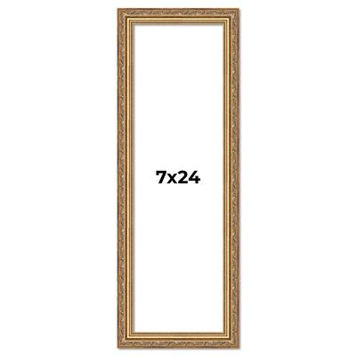 7x24 Frame Red Solid Wood Picture Frame Width 1.75 Inches | Interior Frame Depth 1 13/16 Inches