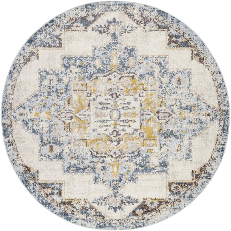 Livabliss Ankara Traditional Area Rug. - 7' 10" x 7' 10" - Round