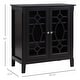 preview thumbnail 4 of 18, HOMCOM Wood Accent Sideboard Buffet Server Storage Cabinet with Double Framed Glass Doors, Adjustable Shelves