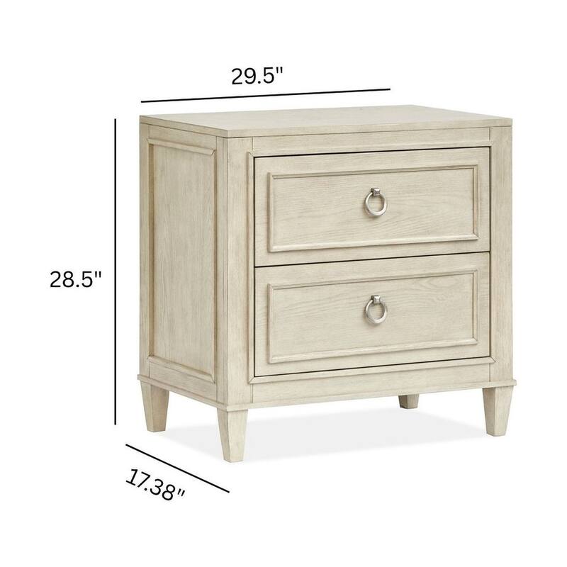 Magnussen Home Sheridan Limestone Drawer Nightstand
