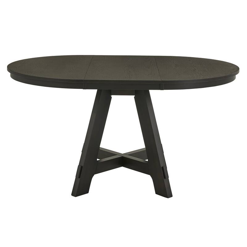 Harstad 42"-60" Wood Finish Extendable Round Dining Set by iNSPIRE Q Modern