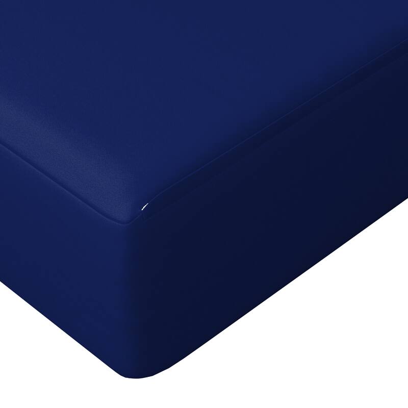 California Umbrella Outdoor Deep Seat Cushion Set, 24" x 48", Sunbrella Fabric, Densified Fiber Fill