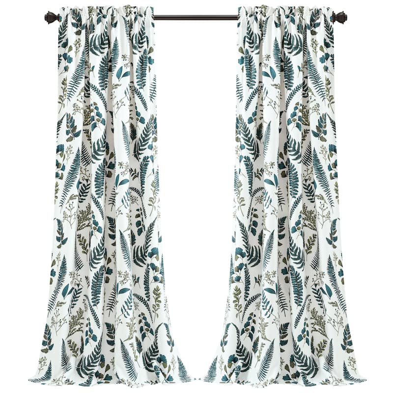 Lush Decor Devonia Allover Light Filtering Window Curtain Panel Pair