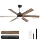 preview thumbnail 177 of 193, 42/48/52/56/60/65-IN LED Ceiling Fan with Light Kit and Remote(5/6/7/8-Blade)