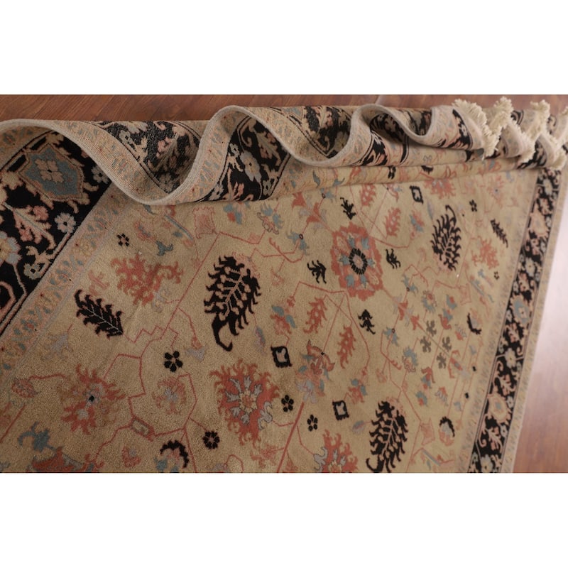 All-Over Ziegler Oriental Vintage Area Rug Handmade Wool Carpet - 5'8" x 8'7"