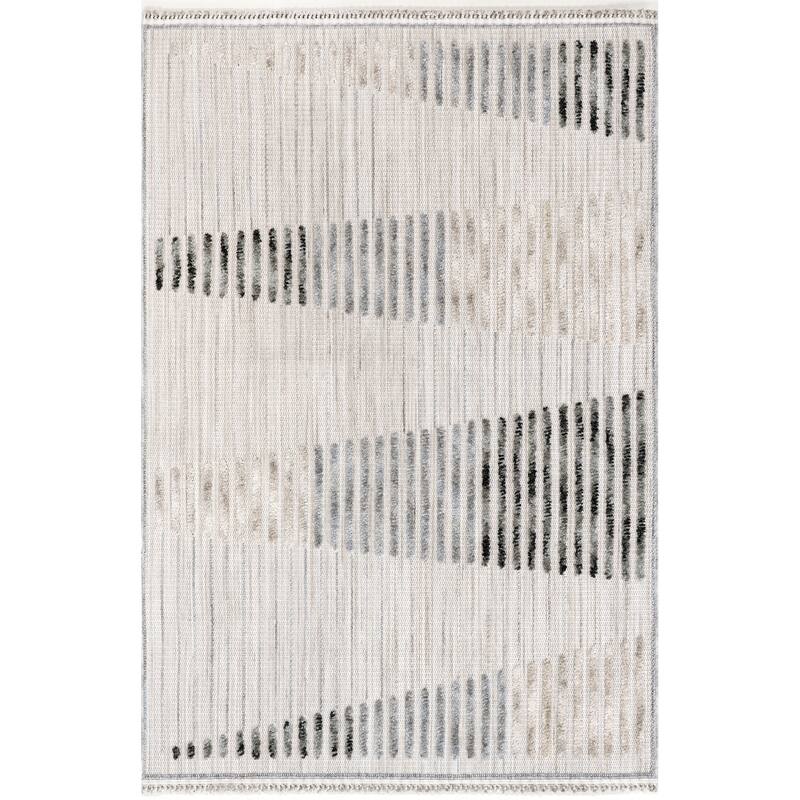 Nuloom Maira Abstract Textured Striped Area Rug