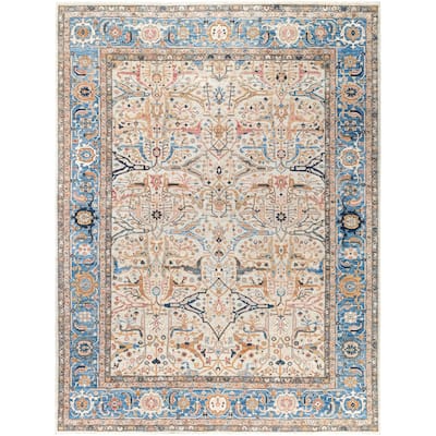Serapi One-of-a-Kind Hand-Knotted Area Rug - Ivory - 9' 0" x 11' 11"