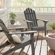 preview thumbnail 28 of 32, Hollywood Outdoor Outdoor Acacia Wood Foldable Adirondack Chairs (Set of 2) by Christopher Knight Home Dark Gray