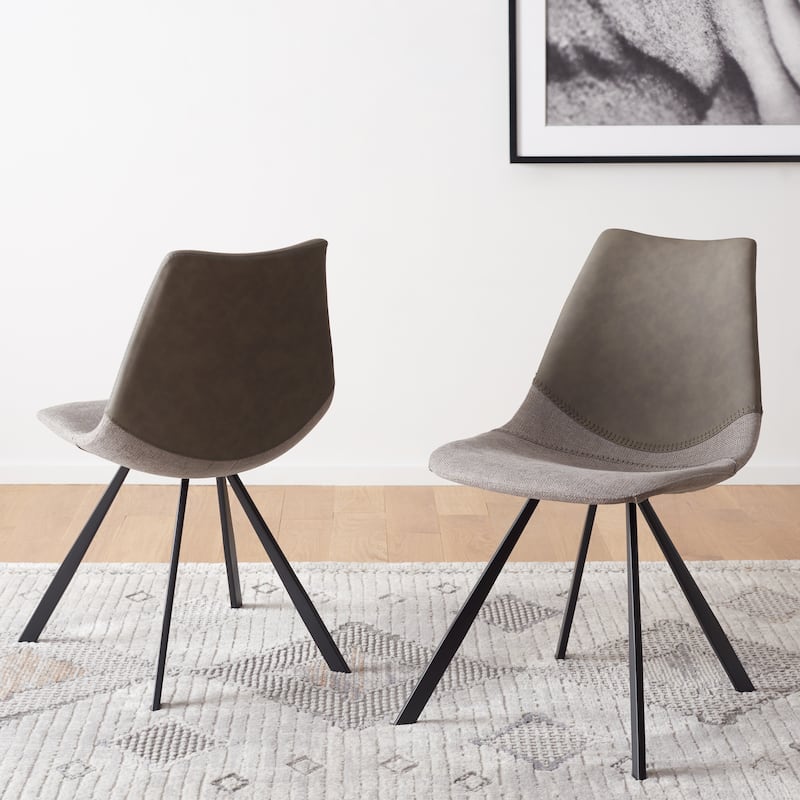 SAFAVIEH Gregoria Mid-Century Dining Chair (Set of 2) - 24 In. W x 19 In. D x 33 In. H - 24Wx19Dx33H