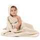 preview thumbnail 40 of 83, Comfy Cubs Hooded Baby Towels - 6 Layer, 100% Muslin Cotton - Large 32 x 32 Inch Sand - Pack of 1