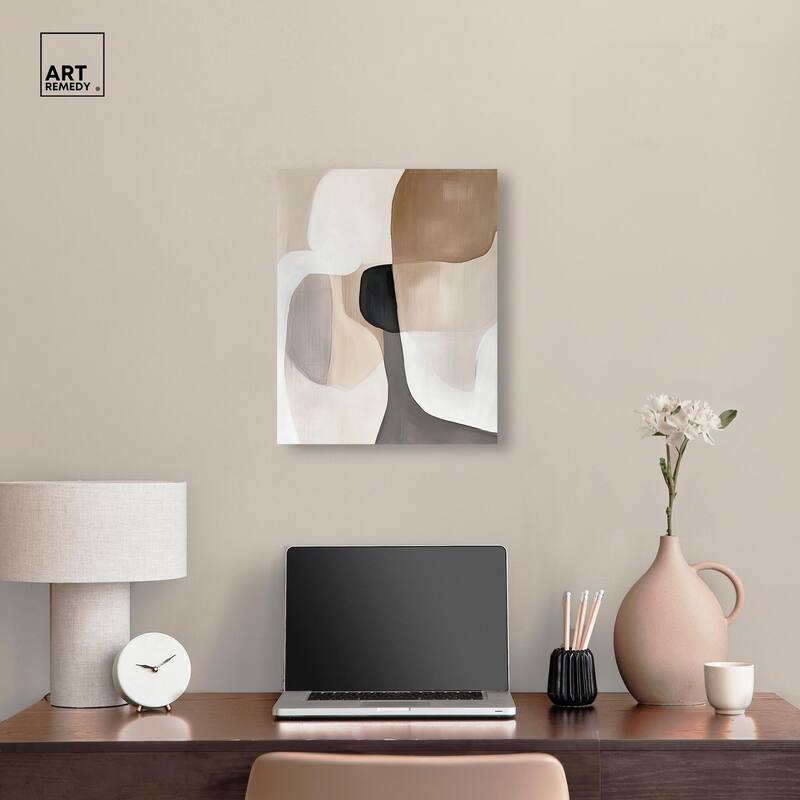 Curvilinear Composition II Canvas by Art Remedy, Gallery Wrapped