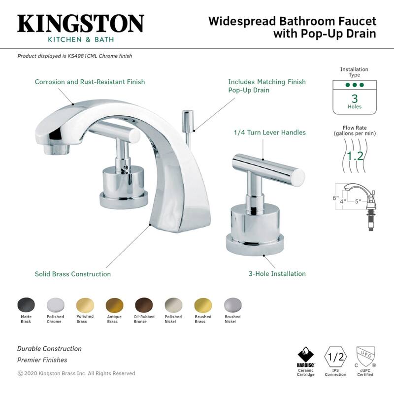 Manhattan 8 in. Widespread Bathroom Faucet