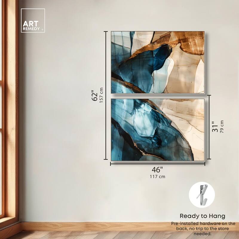 Glitch Aesthetic II Canvas Set of 2 by Art Remedy